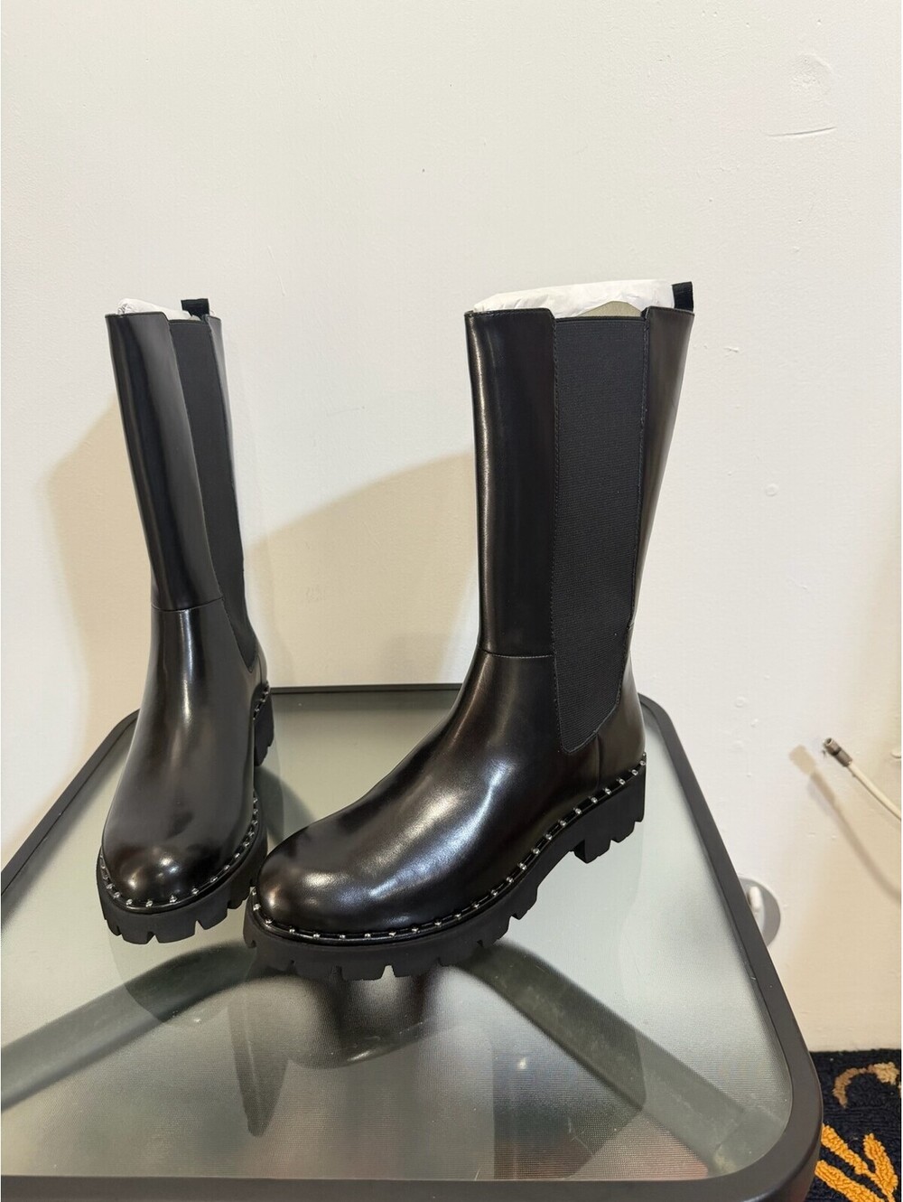 Steve Madden Leather Boots Red Size 9